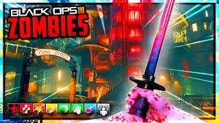SHADOWS OF EVIL WITH OVERPOWERED GUNS! | Call Of Duty BO3 Zombies SOE EE Vee's Custom Guns + More!
