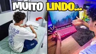 Mds, é muito lindo… Esse Teclado mudou Meu Setup Gamer (POV)
