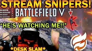 DrDisrespect RAGES & SLAMS DESK At BFV Stream Sniper! + Empty Lobbies RANT! (NO BFV PLAYERS)