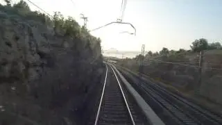 ADIF. Paso a Nivel Roda de Barà de ICF. Aproximación en cabina
