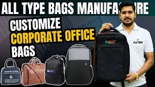 Custom Corporate Office bags, Custom logo backpacks manufacturer, corporate stylish bags, #factory