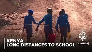 Kenya's aspiring athletes: Turning the trip to school into training.