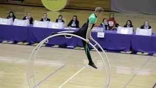 World Championships in Gymwheel 2016 Marcel Schawo straight line 2nd Place