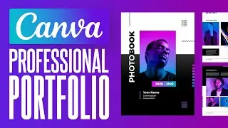 How To Make A Personal Portfolio Using Canva (2025) Tutorial for Beginners