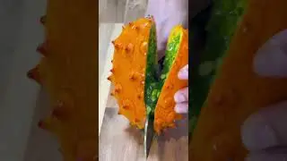 How to cut Kiwano melon or African horned melon?