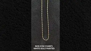 NON KDM WHITE GOLD PAINTED CHAIN'S#kdm #hallmark #916 #gold#svbgoldworks #jewelry#kadapa#viralvideo