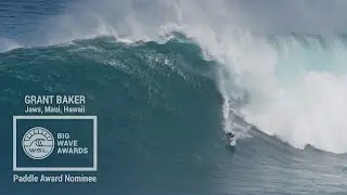 Grant Baker at Jaws - 2015 Paddle Award Nominee - WSL Big Wave Awards