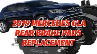 Замена задних тормозных колодок на Mercedes CLA 2019 года.