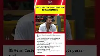 &Eacute; grave? Veja oque aconteceu com Henri Castelli