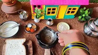 Miniature Crispy Fried Bread Recipe | Easy snack recipe |Mini Cooking  | MK MINI KITCHEN