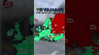 Does Ryanair fly to your country? #education #geography #educational #europe #mapping #flag #map