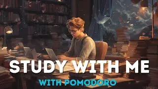1 Hour Study Session with Soft Rain Sounds to Boost Productivity | Study with Me