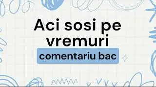 Aci sosi pe vremuri COMENTARIU