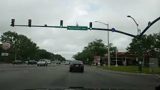 Driving to Vintage Store Finders Keepers in Ocean Springs, Mississippi on US Route 90 Bienville Blvd