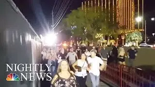 Las Vegas Attack: New Video Show Concertgoers Running For Their Lives | NBC Nightly News