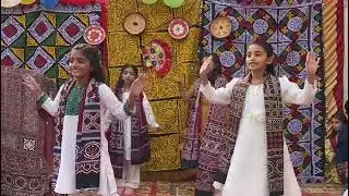Sindhi manhoo performance on culture Day at Bhittai Public School Lankana 
