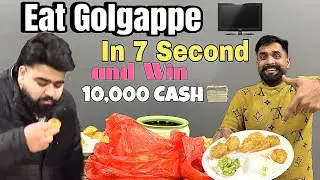 7-Second Golgappa Challenge 😱 | Win a Brand New LCD TV 📺 + ₹10,000 Cash 💸
