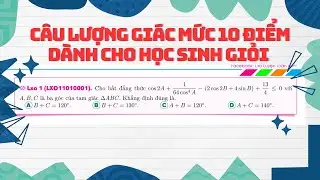 Cho bất đẳng thức cos2A+1/64cos^4A-(2cos2B+4sinB)+13/4