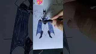 How To Colour A Batman - Pencil Drawing - #shorts #viral #trending #shortvideo #india #pakistan