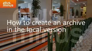 Plus Minus ERP: How to create an archive in the local version