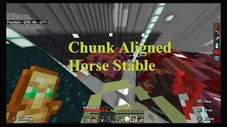 Land of Rain Minecraft SMP Episode 3 - Chunk Aligned Horse Stable