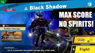 Super Smash Bros. Ultimate - Black Shadow no Spirits (MAX SCORE, NO DAMAGE)