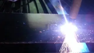 350IPM cutting accurately on Bulltear CNC Plasma table with Hypertherm 65