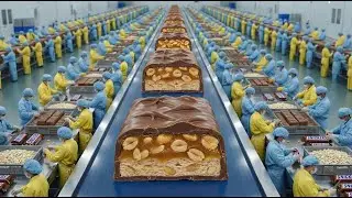 Inside the Snickers Factory: How Millions of Chocolate Bars Are Made (Full Process)