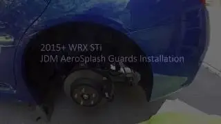 2015+ STi JDM Rear Aero Splash Guard Installation