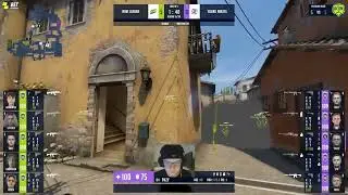 NAVI Junior vs YOUNG NINJAS tactics with grenades | WePlay Academy League