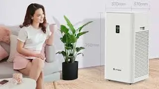 Lifubide Large Room Air Purifier, H13 True HEPA,4555 Sq.Ft Coverage,24dB For Bedroom