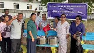 Evening meal sponsored by NY&NJ member of camp 3 day2 གཞིས་ྲགོང་༣་པའི་ནིའུ་ཡོག་ནིའུ་ཇར་སའི་ཚོགསམི་ནས