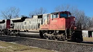 Canadian national eastbound Z148 8906+8950 Bancroft Michigan December 21 2025