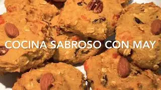 GALLETAS DE AVENA Y CAMOTE VEGETARIANAS DELICIOSAS #galletas