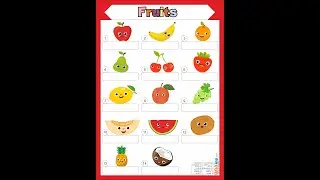 Fruits - İngilizce Meyveler Yaz Sil Video Seslendirmesi