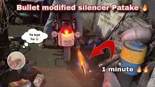Bullet Modified Silencer 🔥 | bullet standard 350 bs6 modified silencer pataka | bs6 bullet pataka 💥