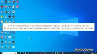 How to connect Node.js 20 to Oracle Database 12c EE using node-oracledb