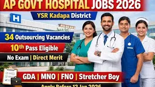 AP Govt Hospital Jobs 2026 |Kadapa District Outsourcing Jobs|10th Pass |No Exam@FinancialAdvisor145 