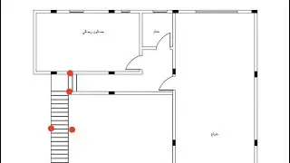 3-للمبتدئين كيفية رسم مخطط معماريHow to draw a simple sketch of house