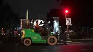 Fences up at the White House for Erdogan's visit today.