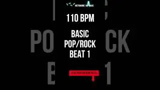 Drum loop - Basic pop rock beat 1 - 110 BPM #shorts