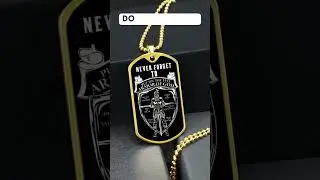 Personalized Engraved Dog Tag Necklace Armor Of God | Stylish Christian Gift Idea