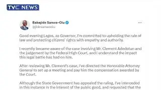 Gov. Sanwo-Olu Orders N5m Payment to Driver Assaulted During #EndSARS Memorial