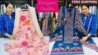 🙏Priya Arts Brings Designer 3pc Suits,Latest Beautiful sets in Ajrakh Print to Mul Cotton,Best Price