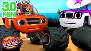 Blaze & Starla Transformations & Rescues! | 30 Minute Compilation | Blaze and the Monster Machines
