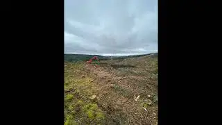 Careful windrowing on Veon managed site in Co  Leitrim