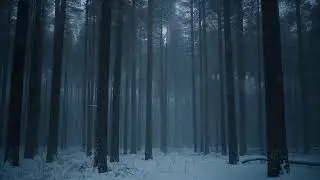 Snowy Forest Night ❄️🌲 | Deep Ambient Sounds for Sleep, Relaxation & Focus (LIVE)