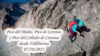 Pico del Medio (3346) Pico de Coronas (3293) y Pico del Collado de Coronas (3283) desde Vallibierna