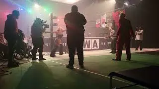 Man in wheelchair yells at Taya Valkyrie and Max the Impaler NWA Powerrr taping 2/13/2023 Wrestling