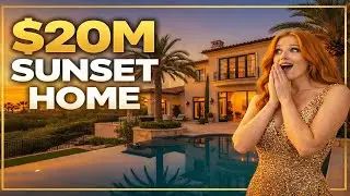 Inside a $20 Million Mediterranean Luxury Mansion 🌅 | Sunset Views, Infinity Pool & Modern Interiors